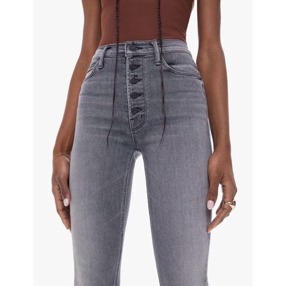 Mother The Pixie Dazzler Ankle Fray Jeans in Digging Up Dirt Size 34 Raw Hem - Picture 2 of 15